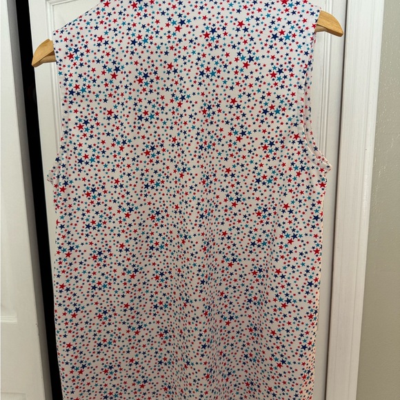 Lands End Red White and Blue Star Golf Polo - Picture 4 of 5